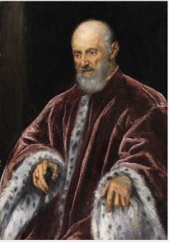 Venetiansk senatorporträtt - Jacopo Tintoretto
