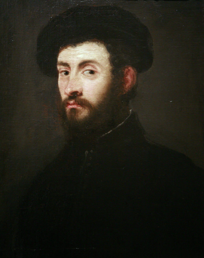 Porträtt av man i profil - Jacopo Tintoretto