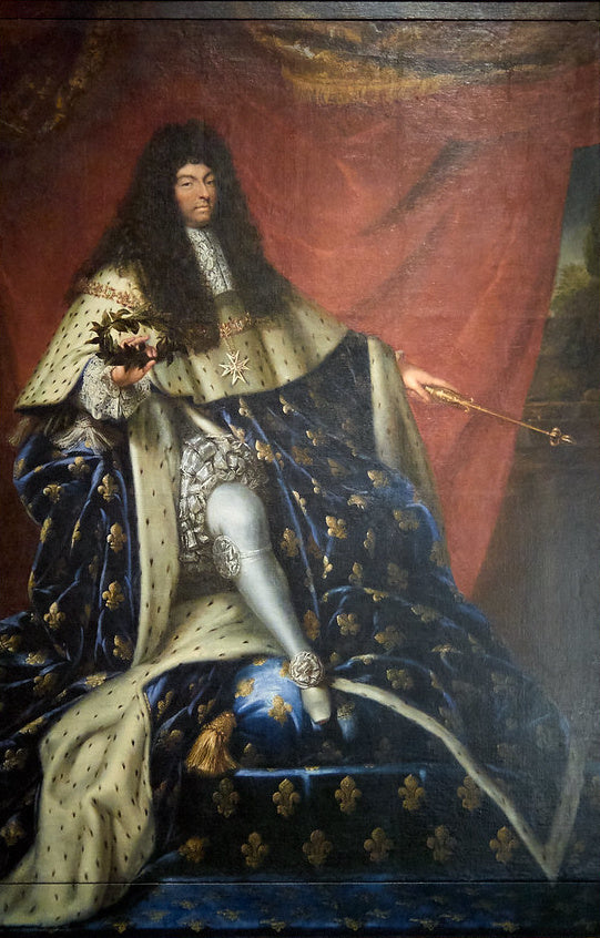 Porträtt av Ludvig XIV i kröningsdräkt – Hyacinthe Rigaud (1701)
