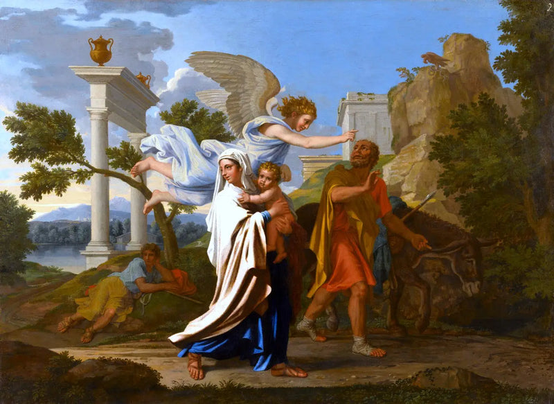 Flykten till Egypten - Nicolas Poussin