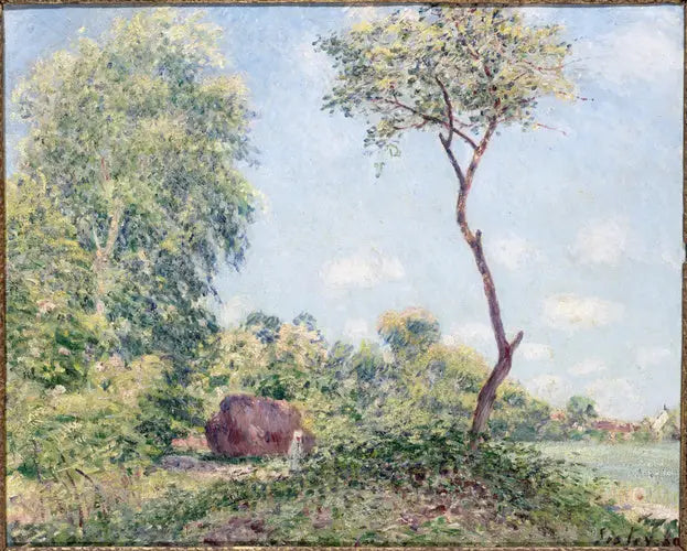 Vår, skakande och akacior - Alfred Sisley