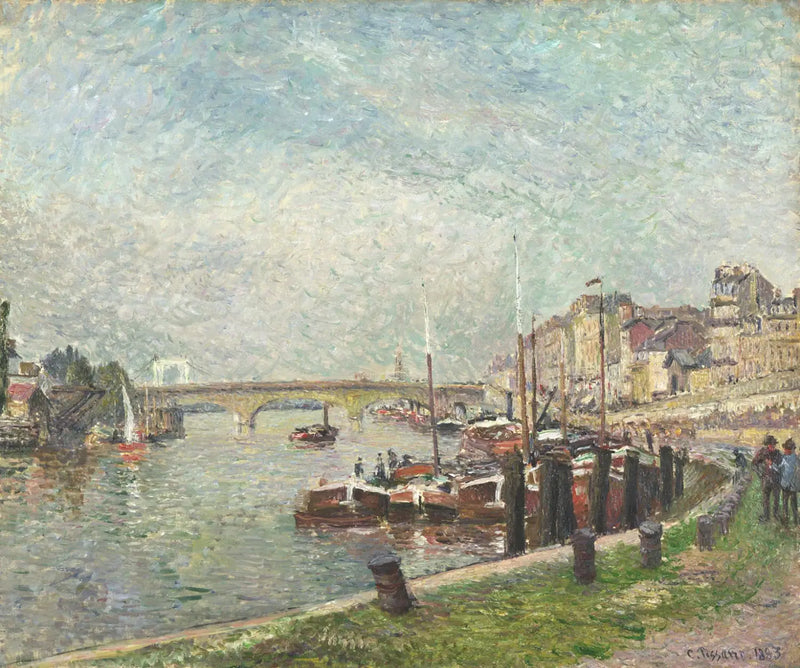 Quai Napoléon, Rouen - Camille Pissarro