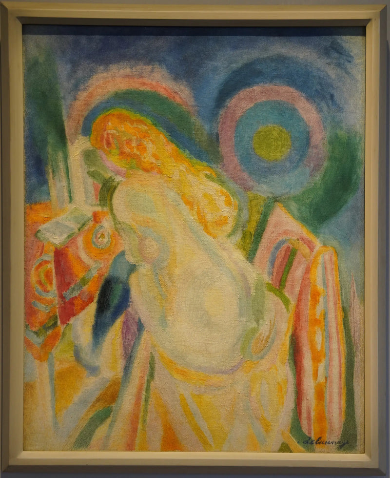 Naken kvinna som läser - Robert Delaunay