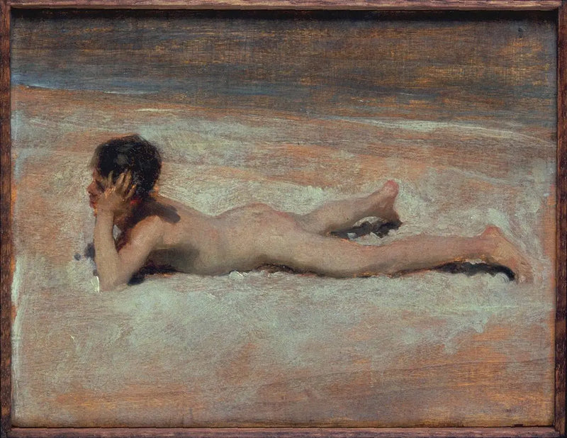 En naken pojke på en strand - John Singer Sargent