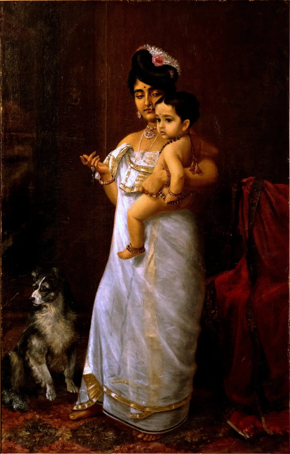 Voilà papa qui arrive - Ravi Varmâ - Alpha Reproduction