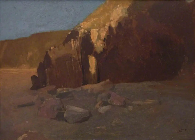 Klippväggsscen - Odilon Redon