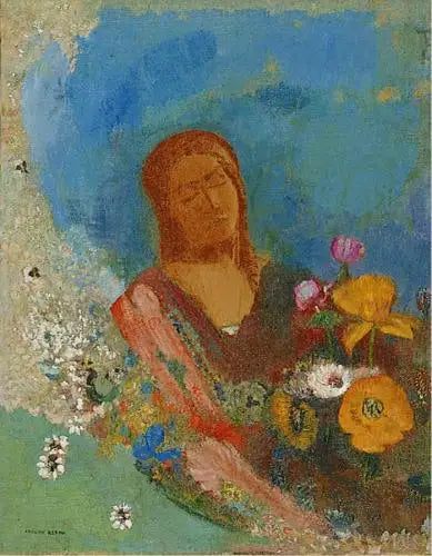 De stängda ögonen - Odilon Redon