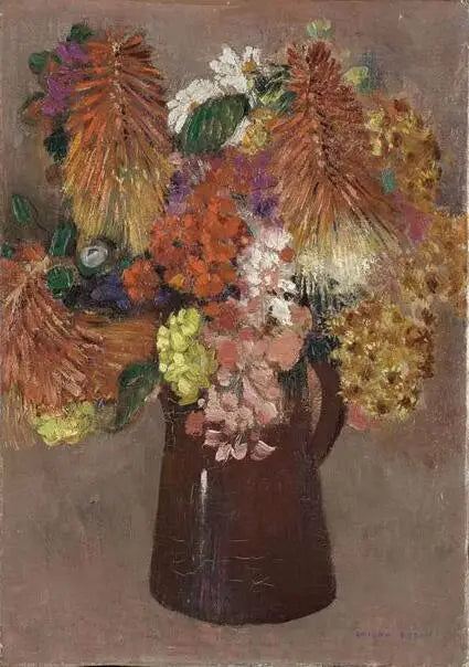 Blomsterbukett - Odilon Redon