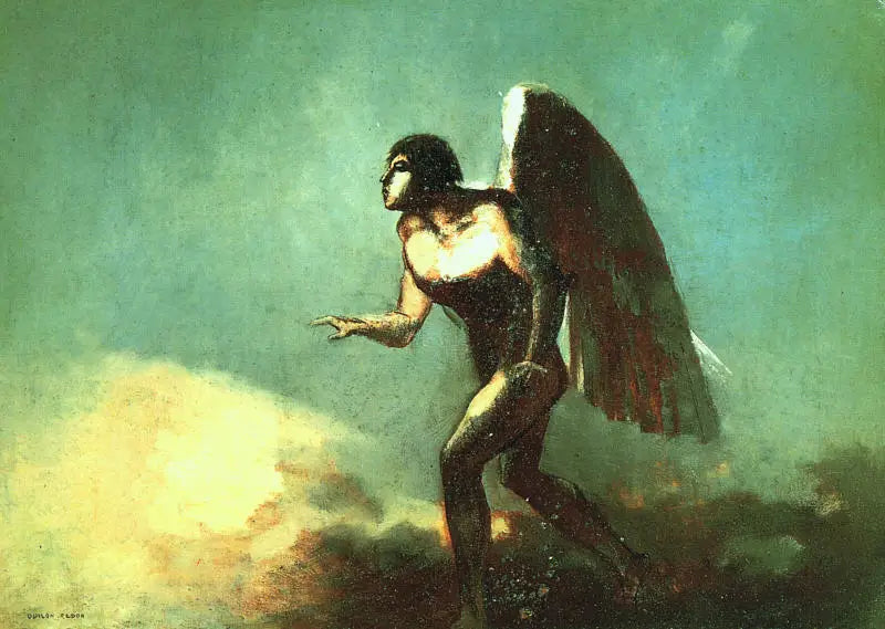 Den flygande mannen - Odilon Redon