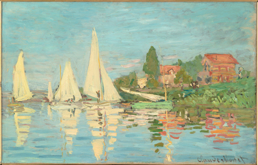 🎨 Regattor i Argenteuil – Claude Monet, omkring 1874