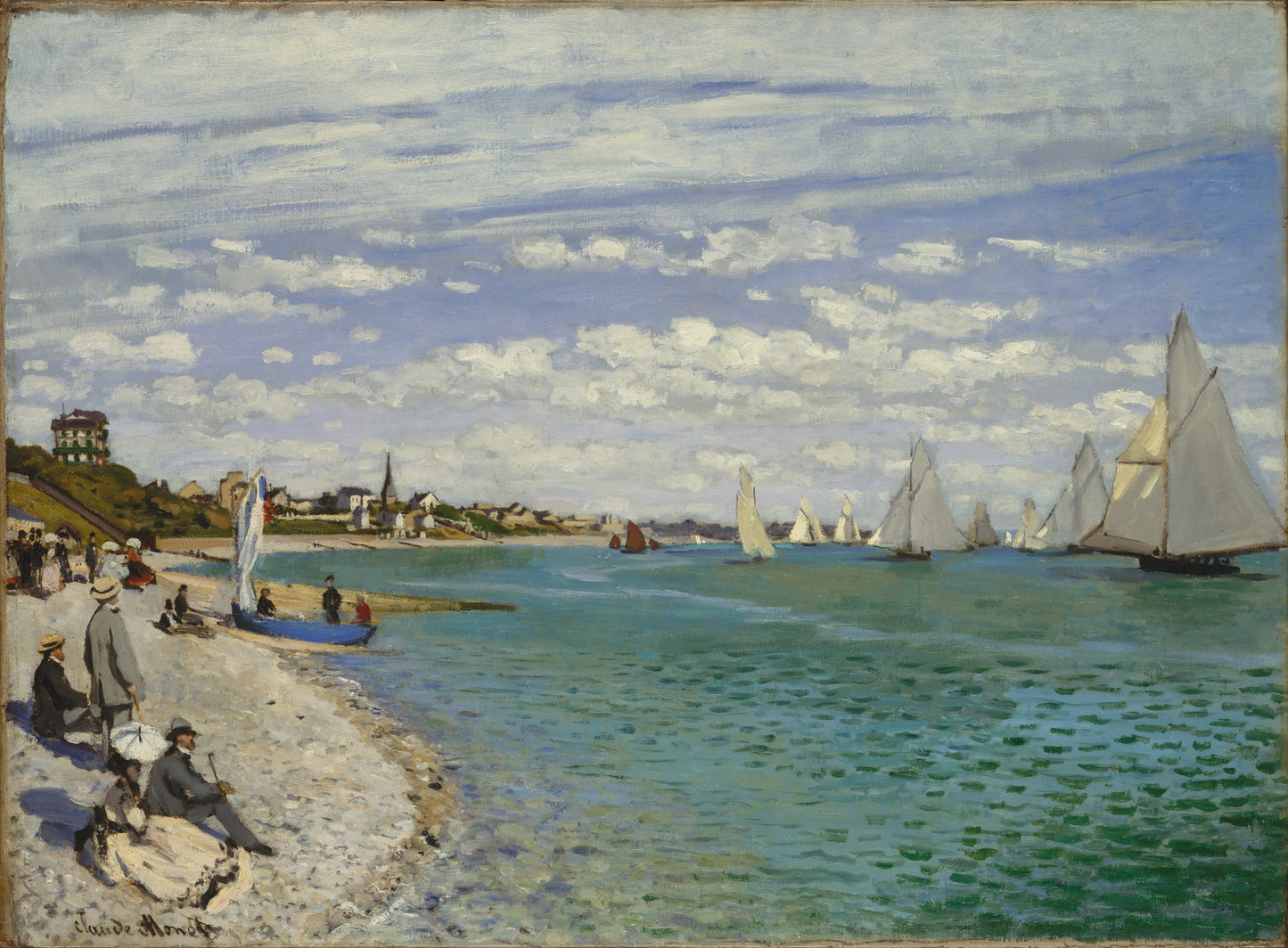 ⛵ Regattor i Sainte-Adresse – Claude Monet (1867)