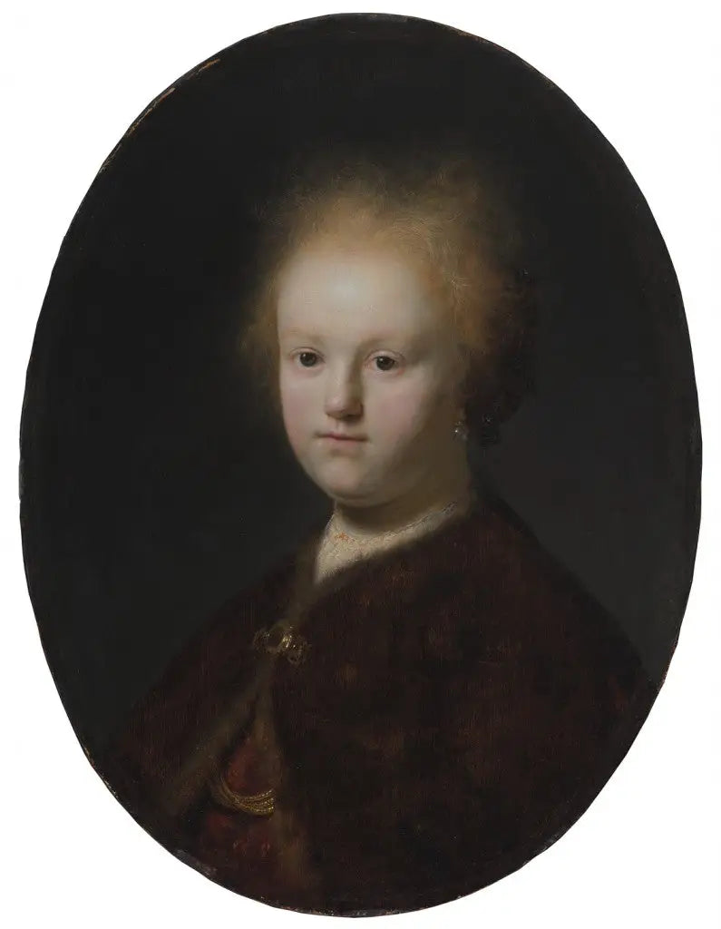 Rembrandts syster, eller Porträtt av en ung flicka - Rembrandt