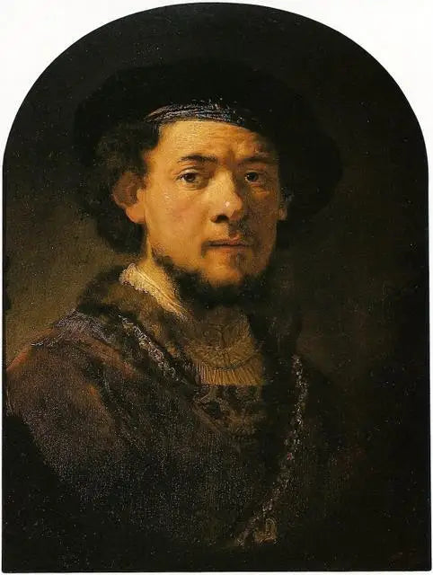 Självporträtt med guldkedja - Rembrandt