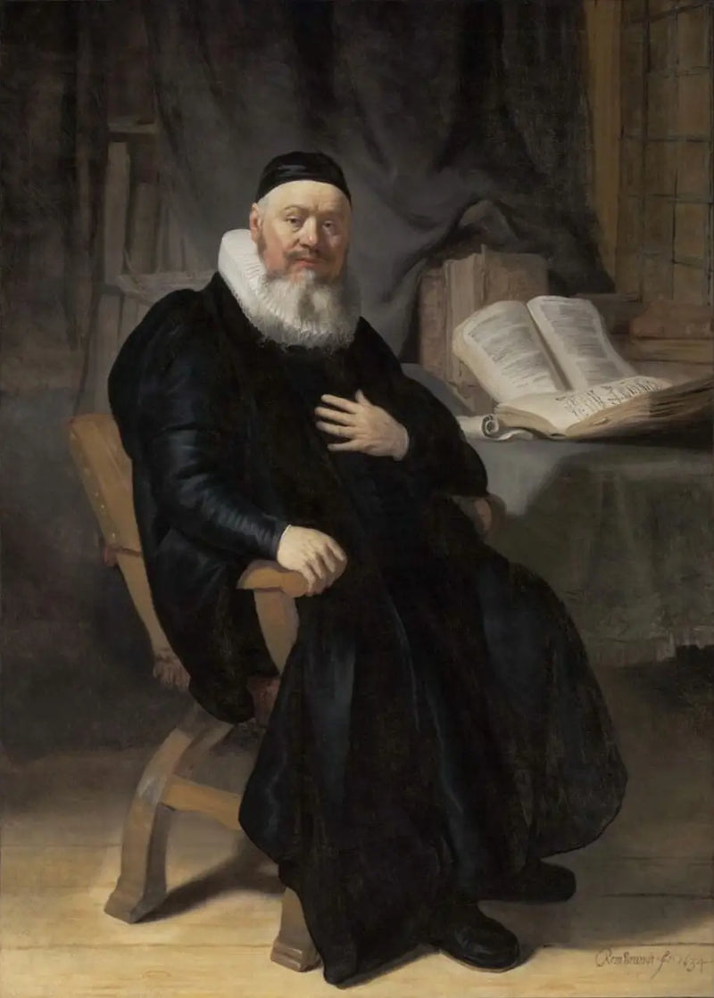 Porträtt av Johannes Elison - Rembrandt