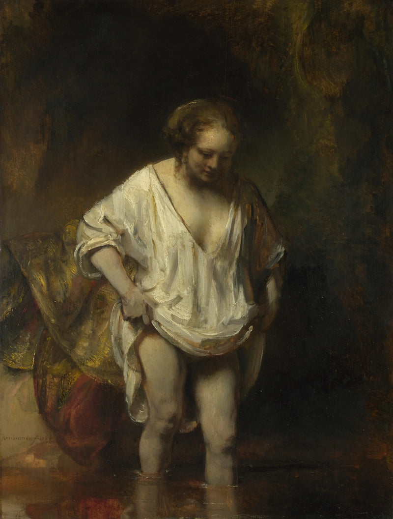 Badande kvinna - Rembrandt