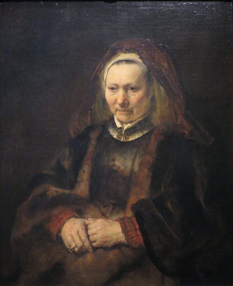 Porträtt av en gammal kvinna - Rembrandt