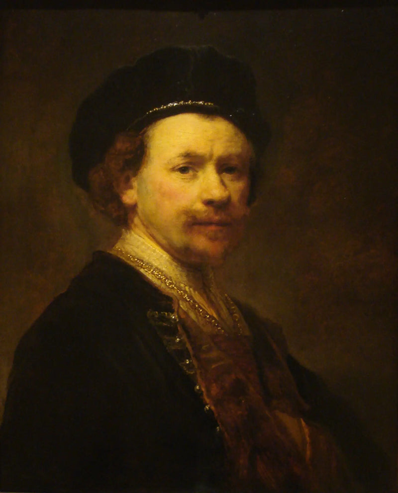 Självporträtt med basker - Rembrandt