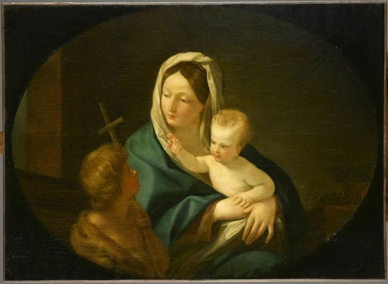 Madonna med barnet och helige Johannes Döparen - Guido Reni