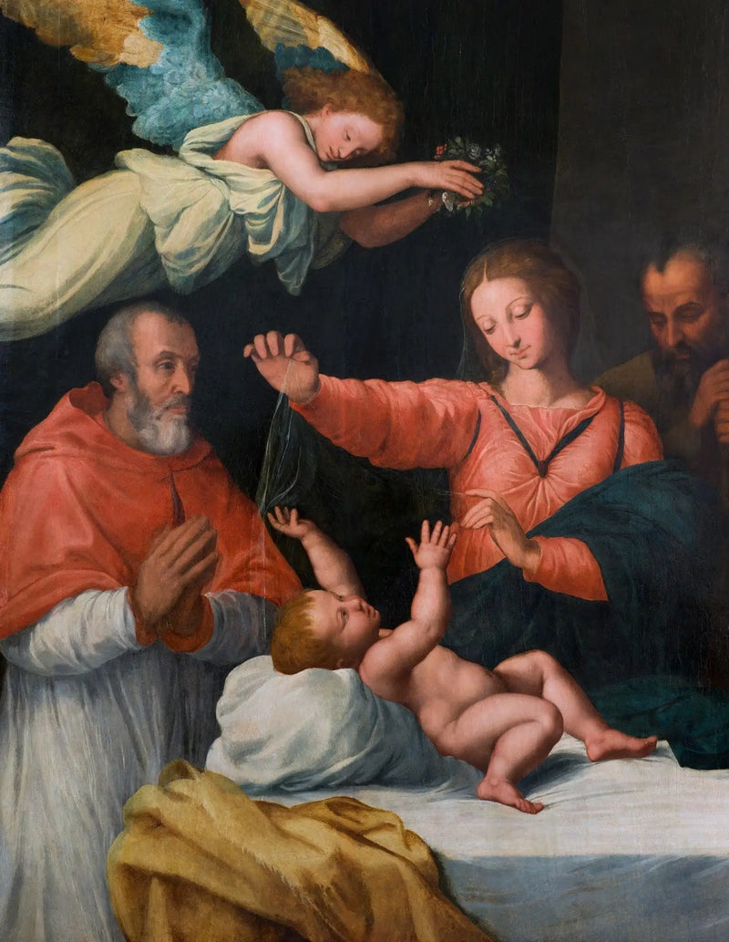 Madonna del Velo med kardinalen Paolo Emilio Sfondrati. - Guido Reni