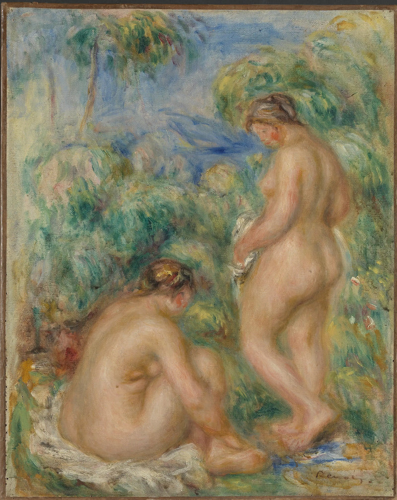 Badande Flickor - Pierre-Auguste Renoir