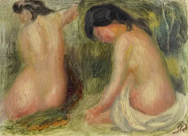 Badande kvinnor - Pierre-Auguste Renoir