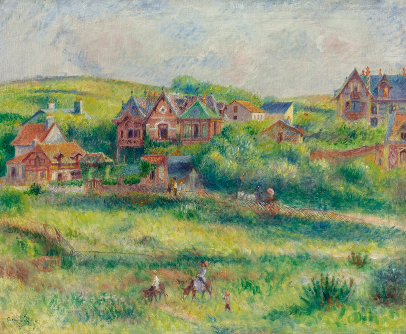 Blanches Piersons stuga i Pourville - Pierre-Auguste Renoir