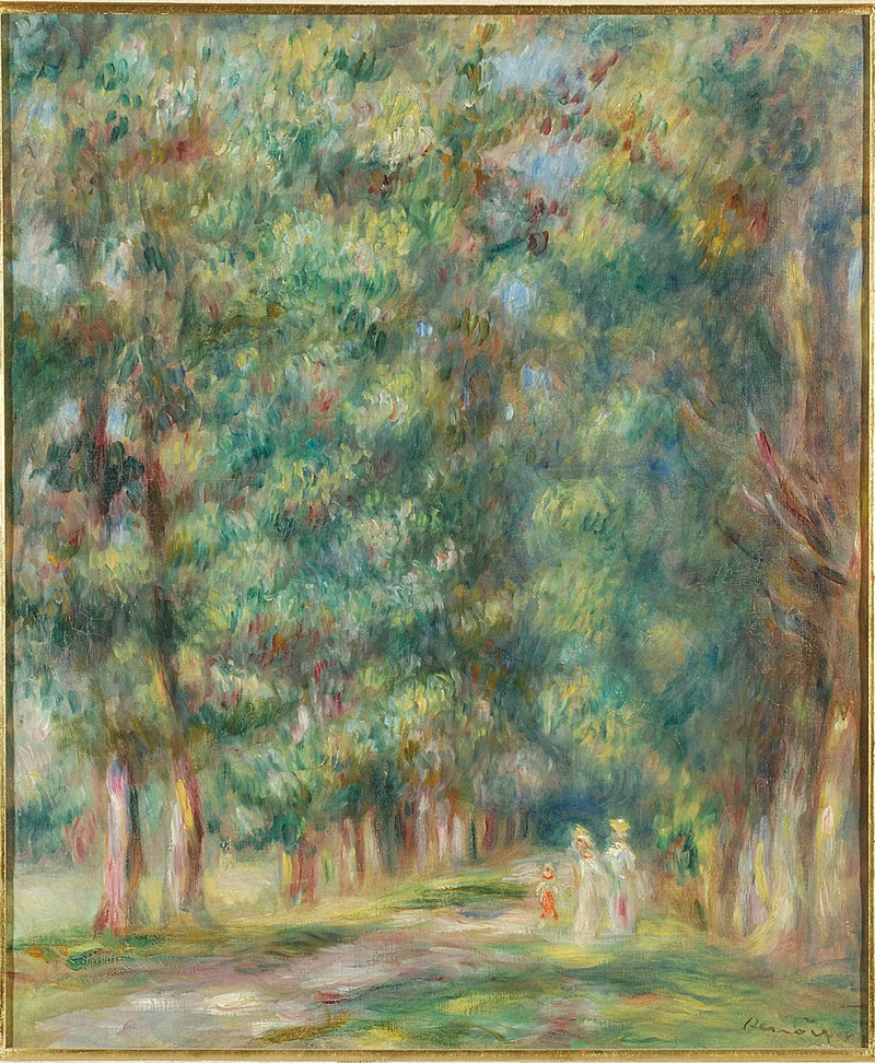 Promenad, skogsdunge - Pierre-Auguste Renoir