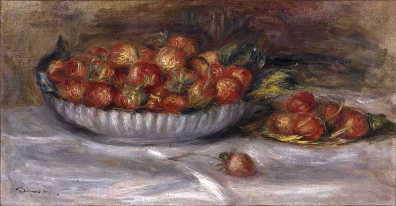 Still life with strawberries - Pierre-Auguste Renoir