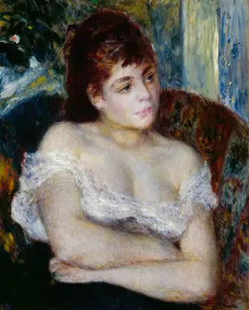 Kvinna i en fåtölj - Pierre-Auguste Renoir