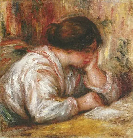 Porträtt av en kvinna - Pierre-Auguste Renoir