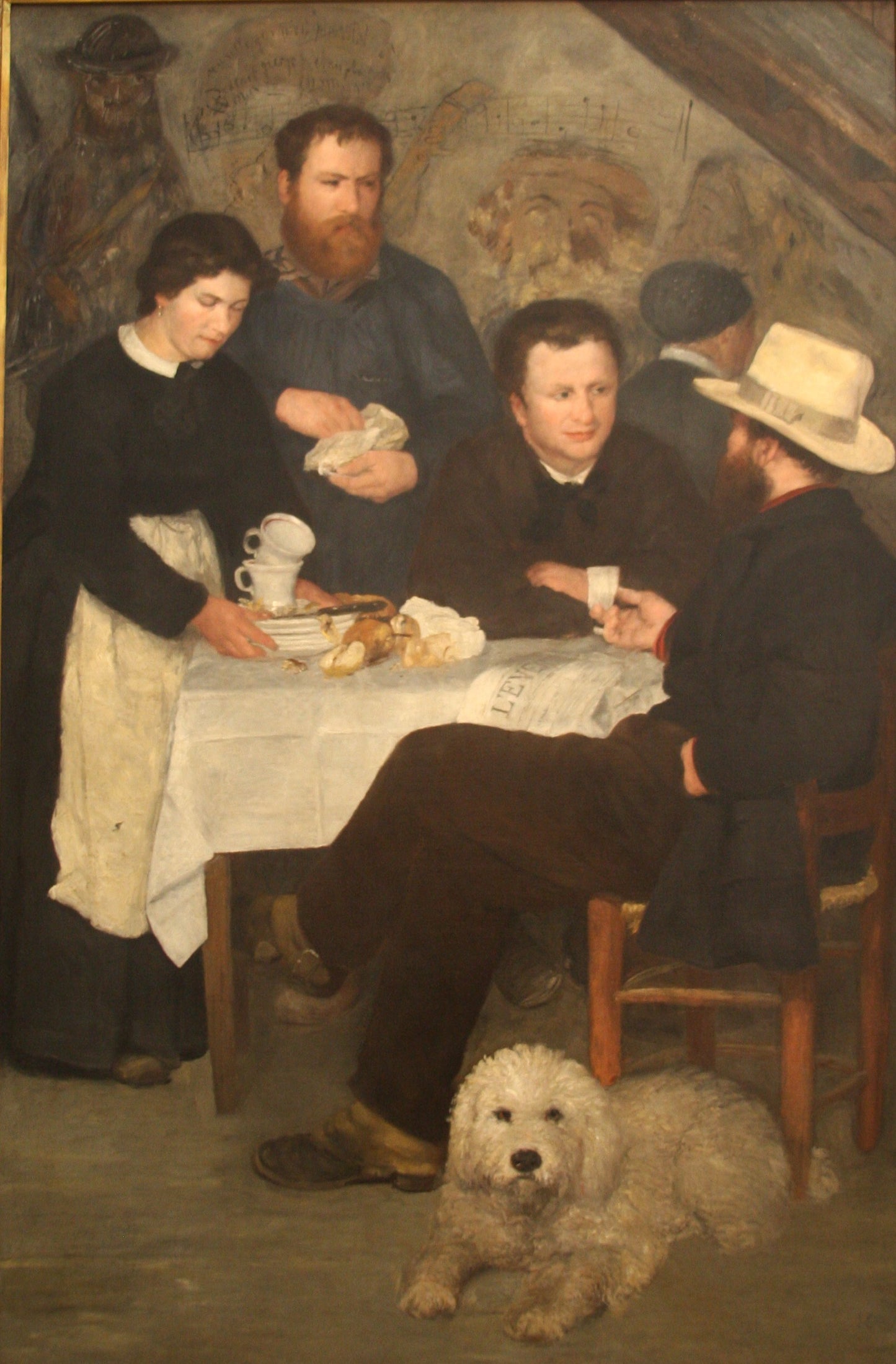 Reproduction du tableau « Le cabaret de la Mère Antony - Pierre-Auguste Renoir » par Alpha Reproduction en peinture à l’huile