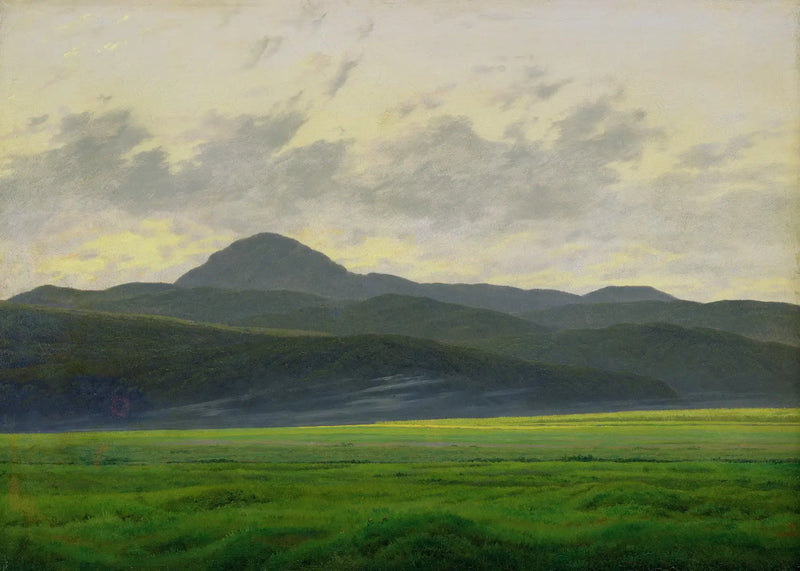 Berglandskap i Böhmen - Caspar David Friedrich