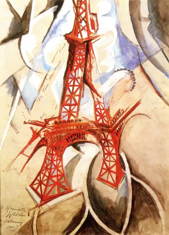 Reproduction du tableau « Tour simultanée - Robert Delaunay » par Alpha Reproduction en peinture à l’huile
