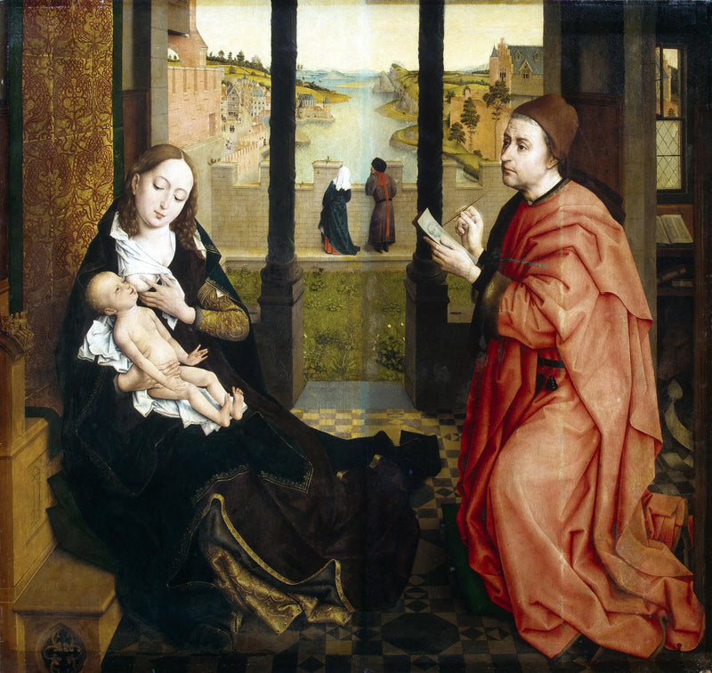 Saint Luc tecknar Jungfrun - Rogier van der Weyden