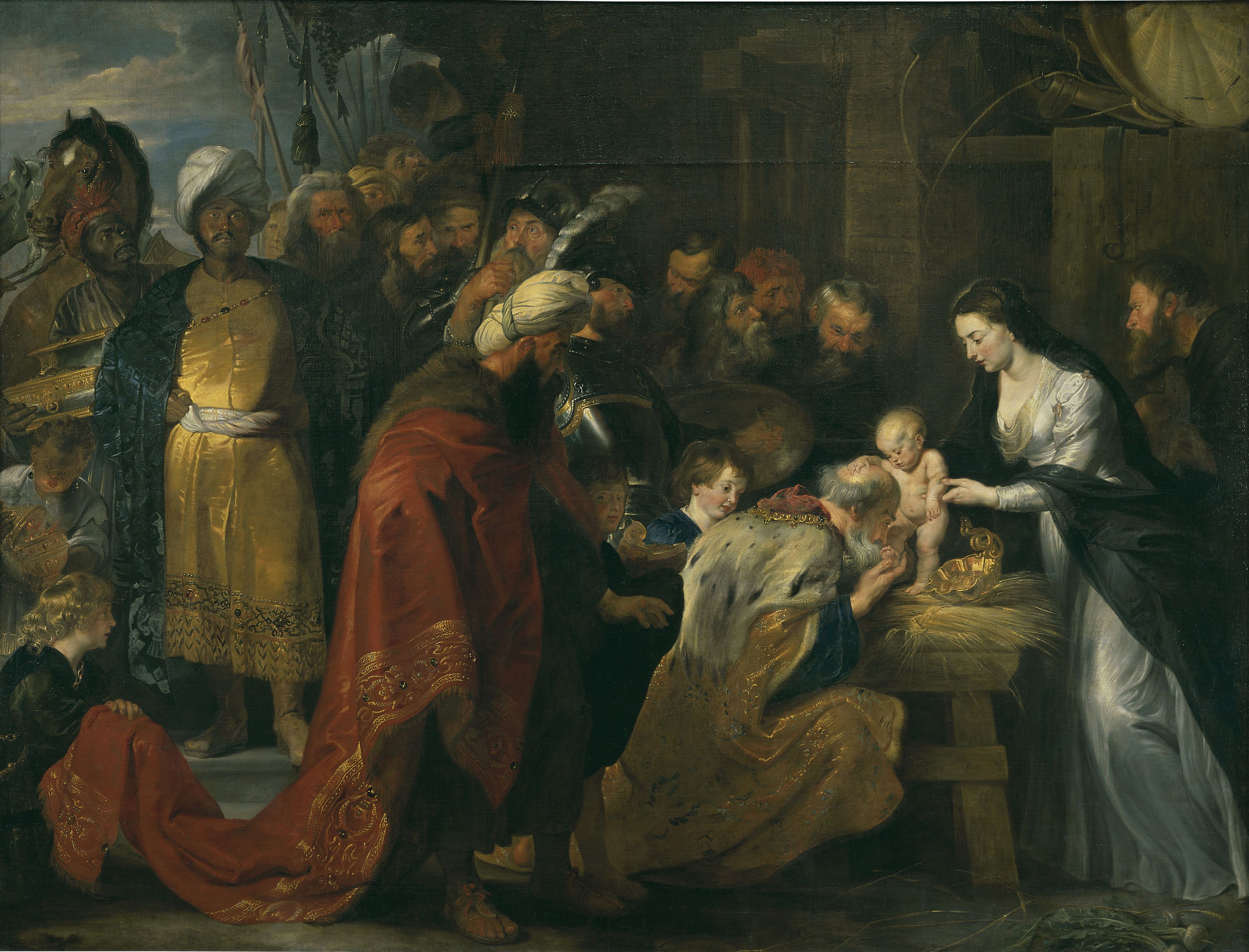 De tre vise männens tillbedjan - Peter Paul Rubens