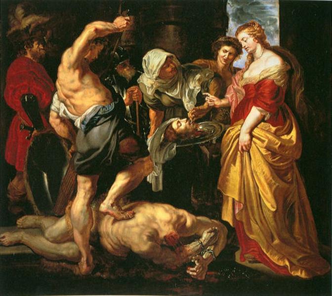 Avhuggning av Johannes Döparen under Salomés blick - Peter Paul Rubens