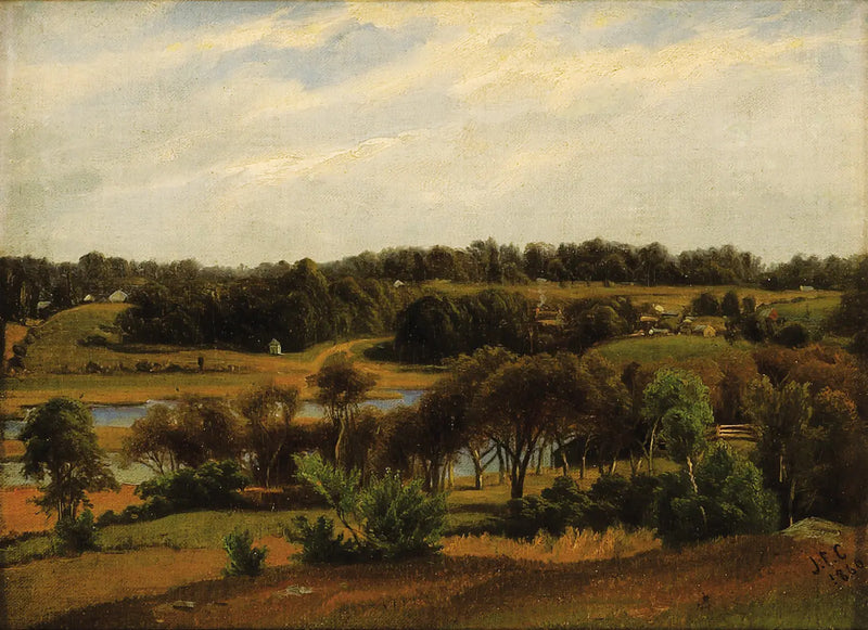 Landskap i landsbygden - Jasper Francis Cropsey