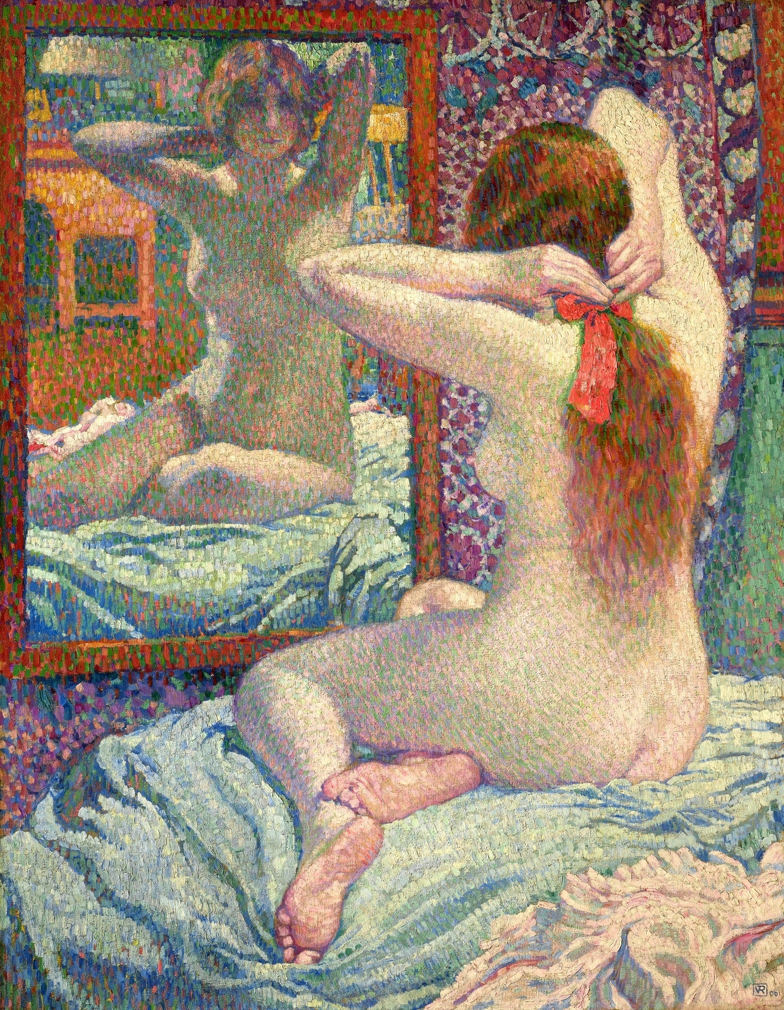 Le ruban écarlate - Théo van Rysselberghe - Alpha Reproduction