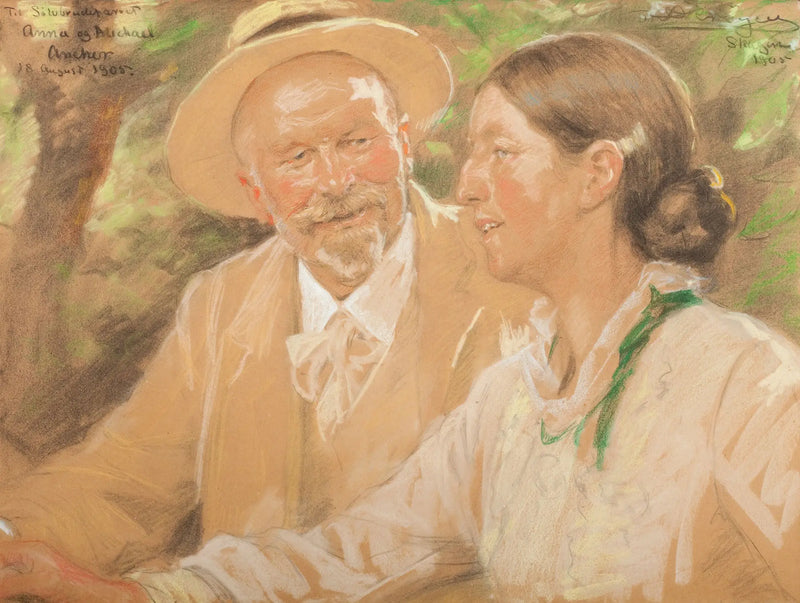 Anna och Michael Ancher på deras silverbröllop - Peder Severin Krøyer