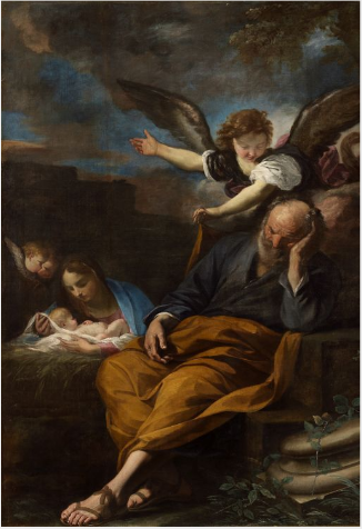 Le rêve de saint Joseph - Pier Francesco Mola
