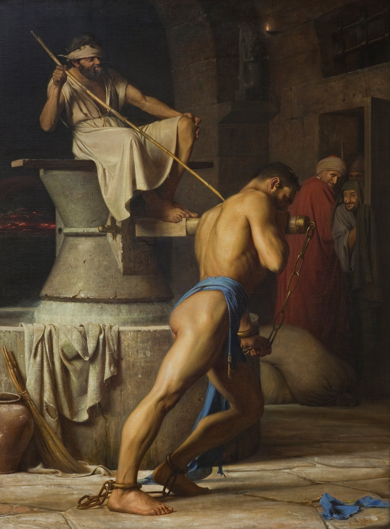 Samson och filistéerna - Carl Heinrich Bloch