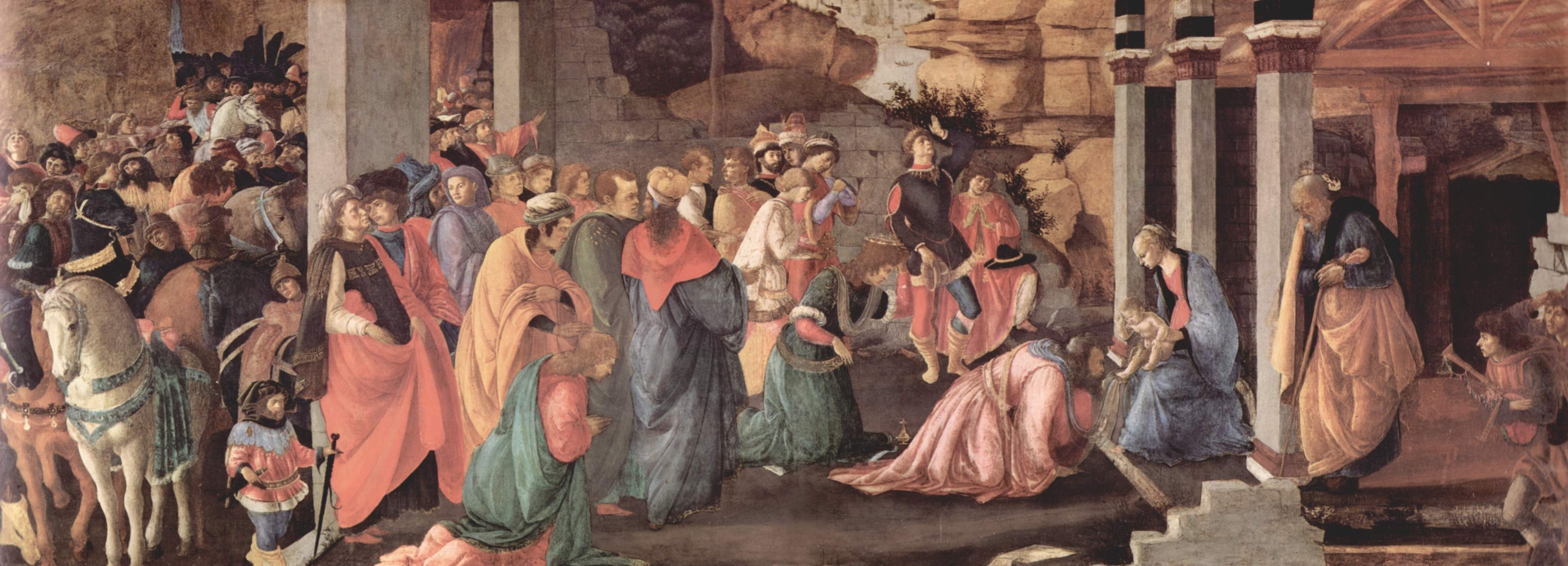 De tre vise männens tillbedjan - Sandro Botticelli