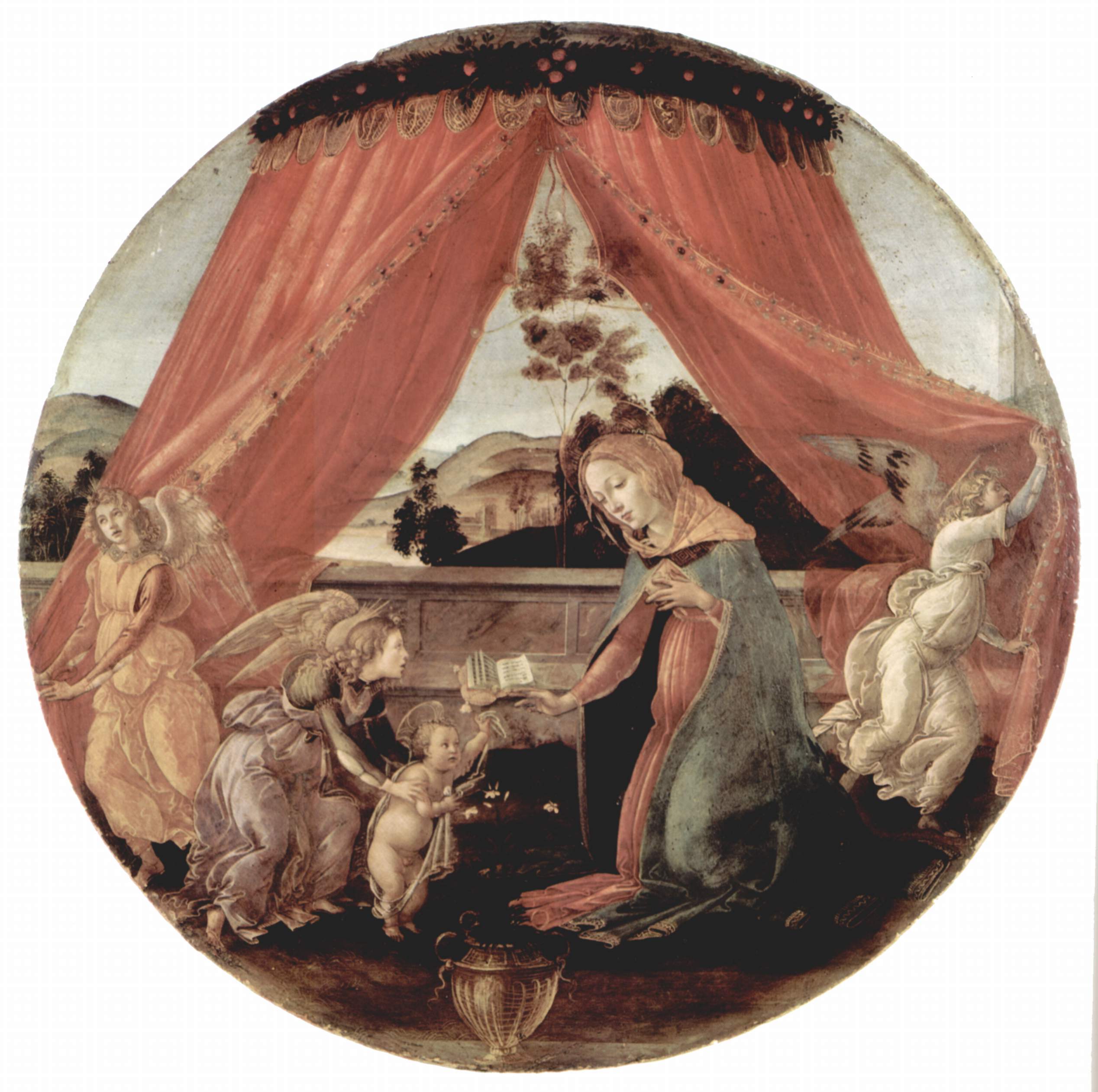 Madonnan från paviljongen - Sandro Botticelli