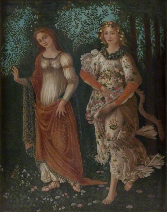 Detalj av "Våren" av Botticelli - Sandro Botticelli