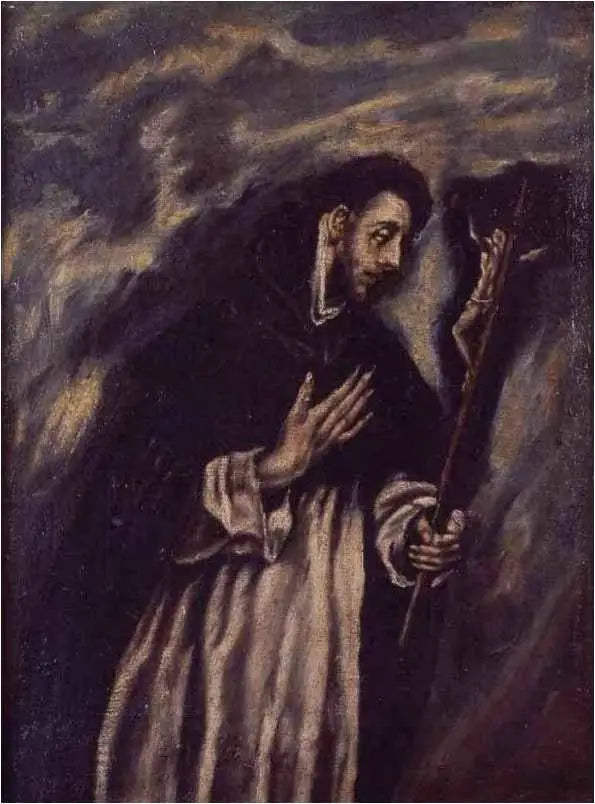 Saint Dominique i bön - El Greco