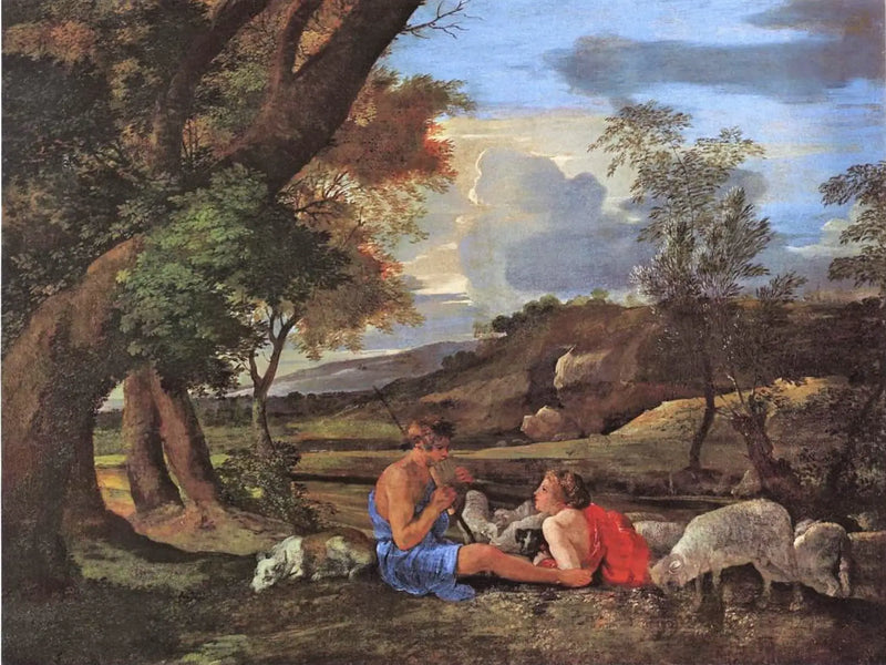 Pastoralt motiv - Nicolas Poussin