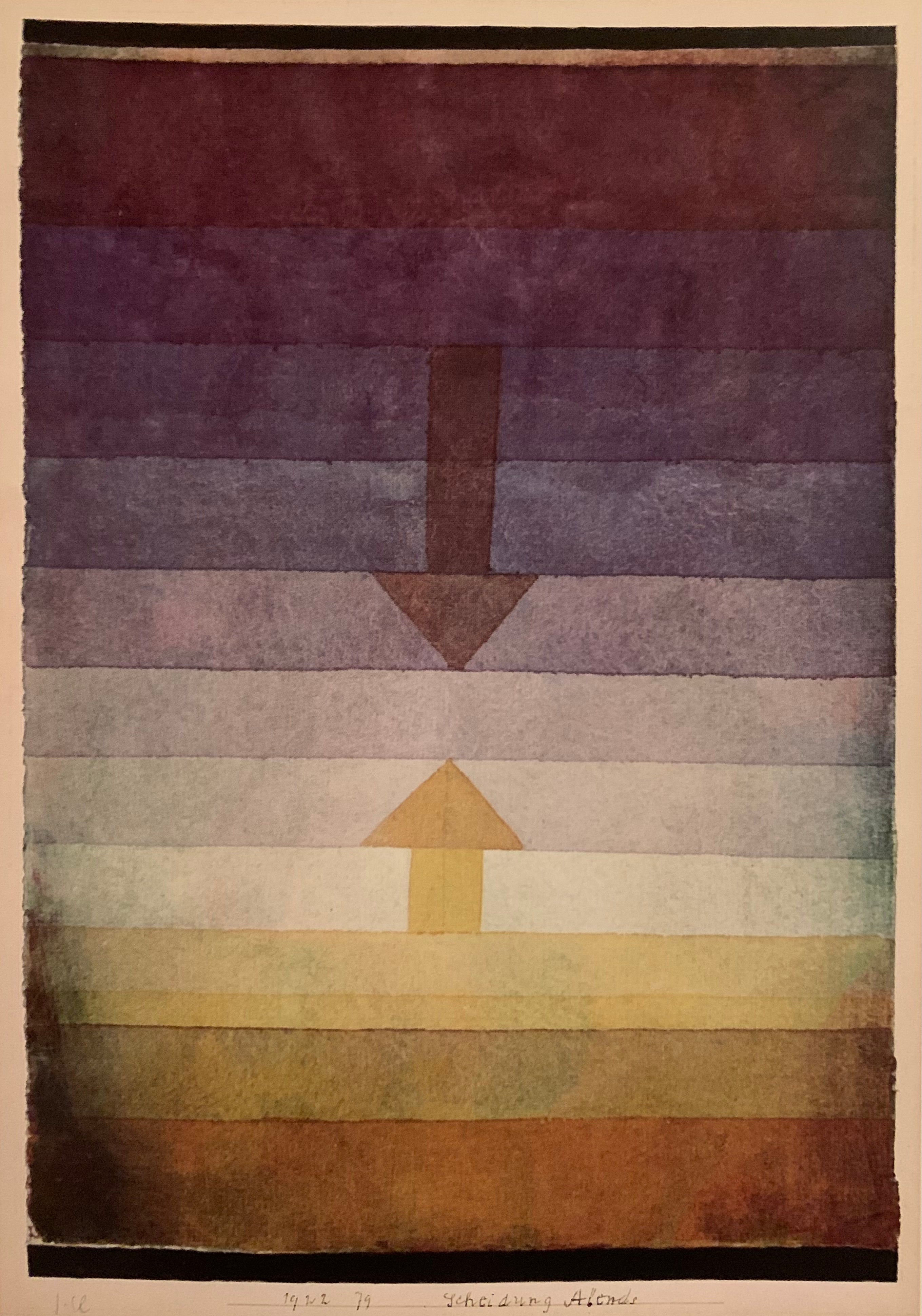 Separation, på kvällen - Paul Klee
