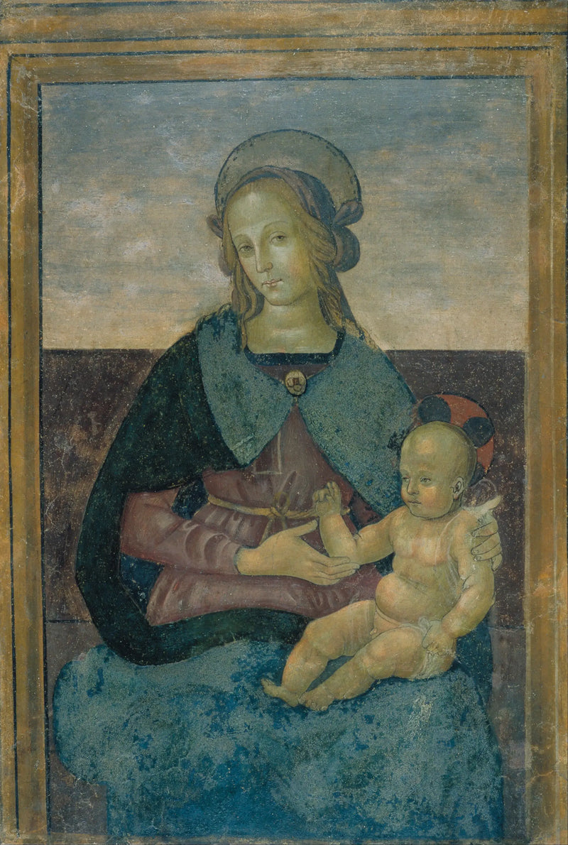 Madonna med barn - Pietro Perugino