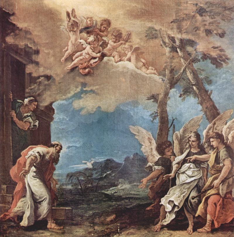 Abraham och de tre änglarna - Sebastiano Ricci
