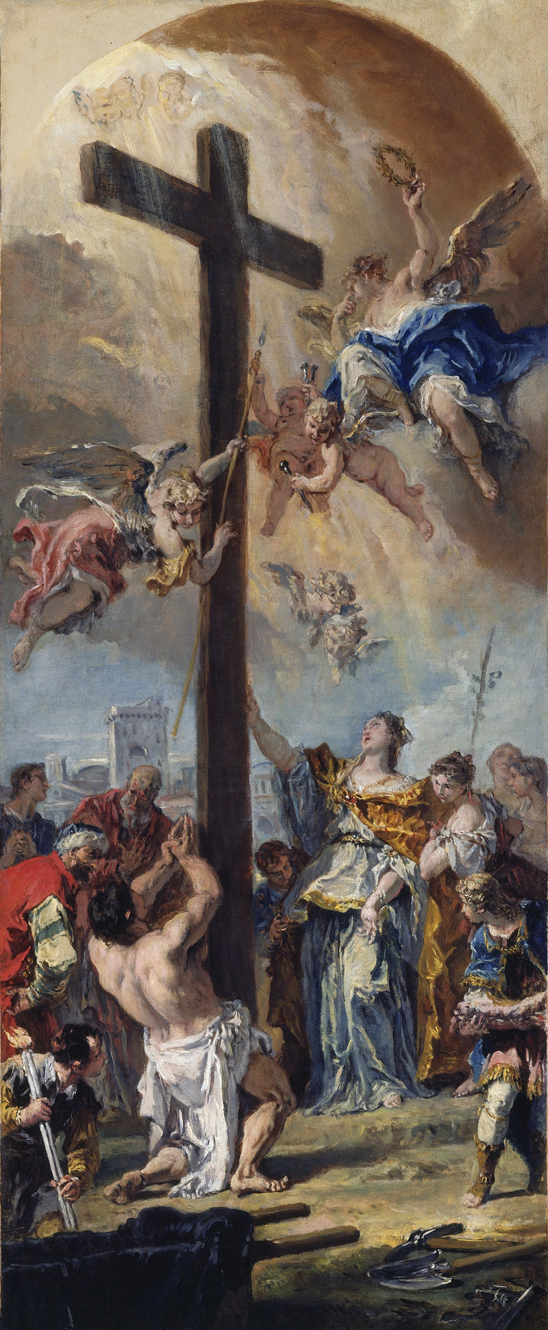 Exaltation av den sanna korset - Sebastiano Ricci